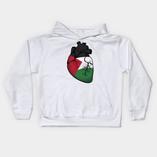 Palestine Heart Kids Hoodie